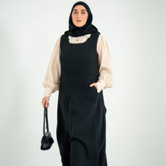 A-Kroj Haljina Bez Rukava – Bukle Materijal za Toplinu i Udobnost